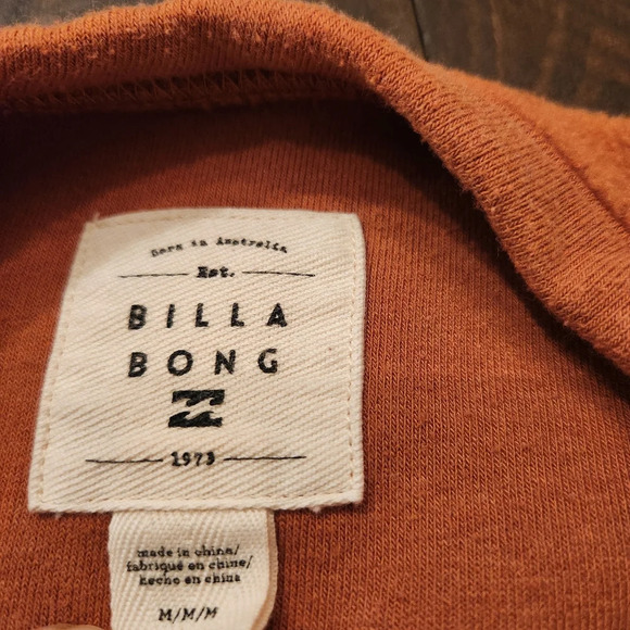 Billabong Orange Boxy Crewneck Sweatshirt size M - Picture 2 of 4